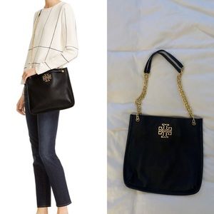 LIKE NEW Tory Burch Britten Swingpack Leather Purse